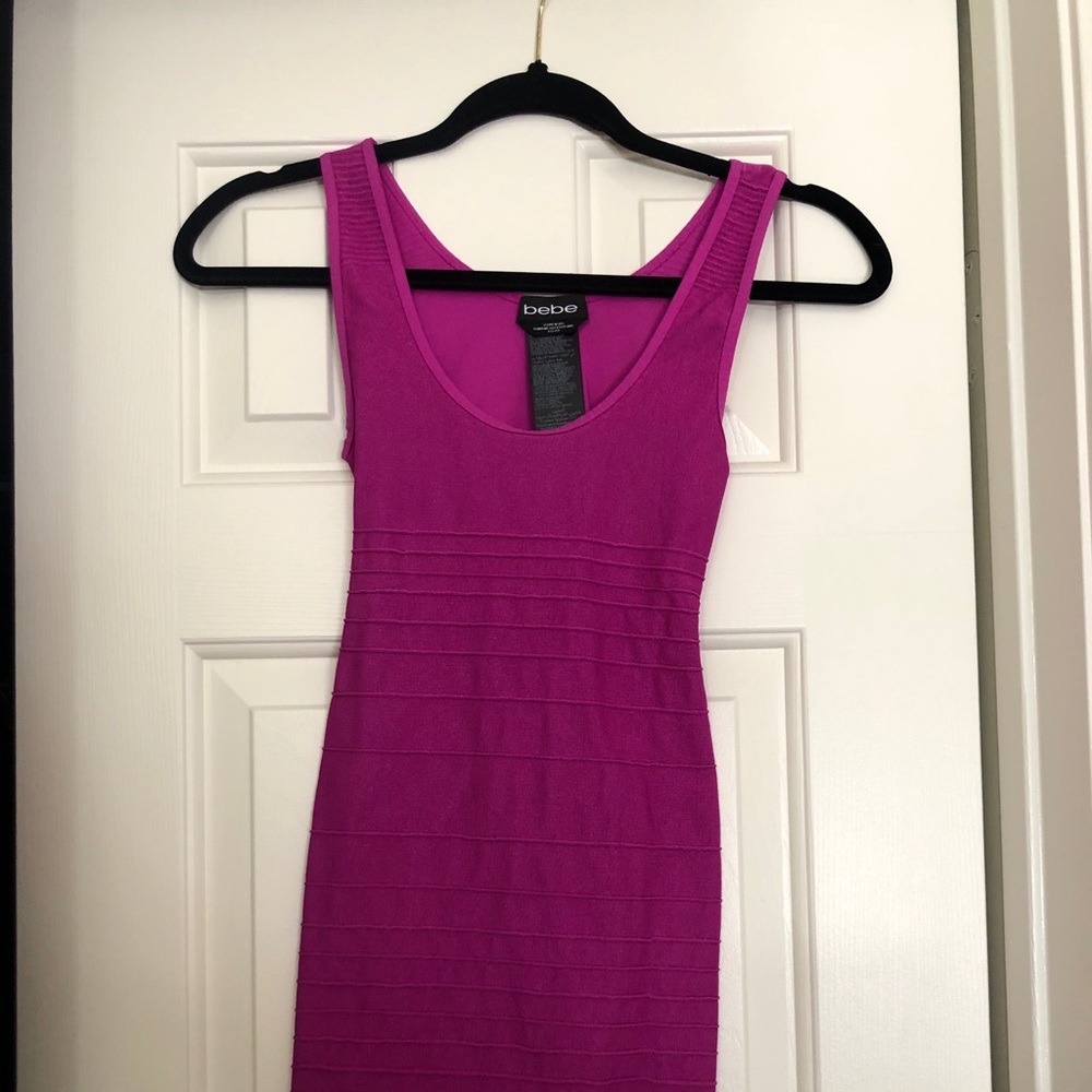 Fuchsia Midi bebe dress